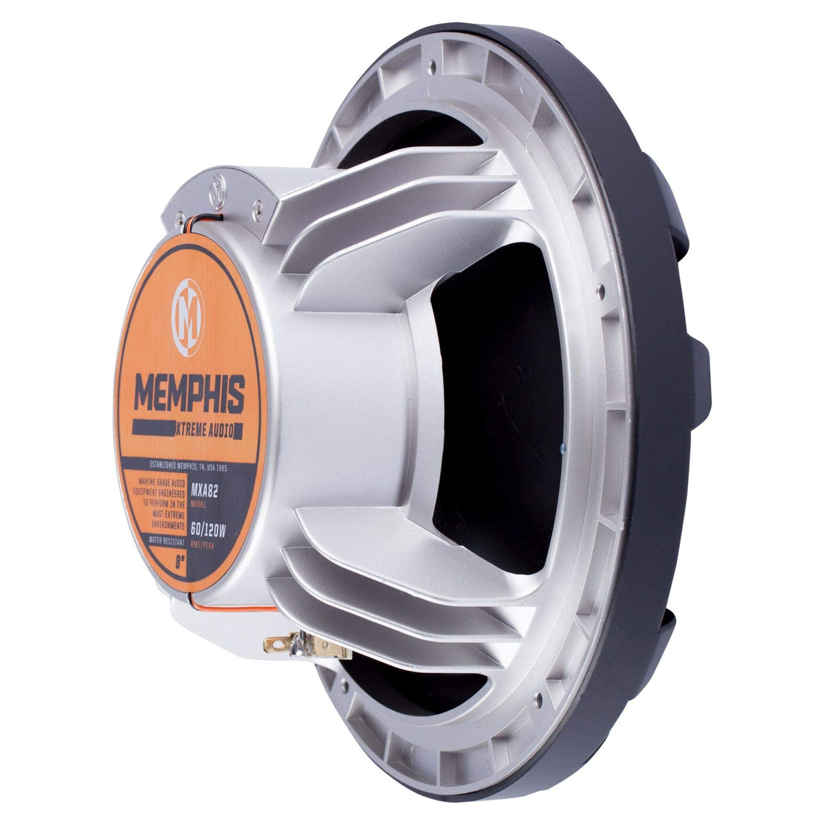 Memphis MXA80L 8" Marine Coaxial Speakers with RGB LED