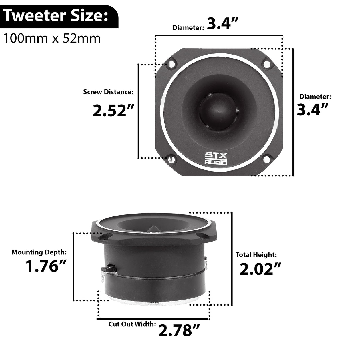 STX Audio STX-55TW 3.4" Super Tweeter