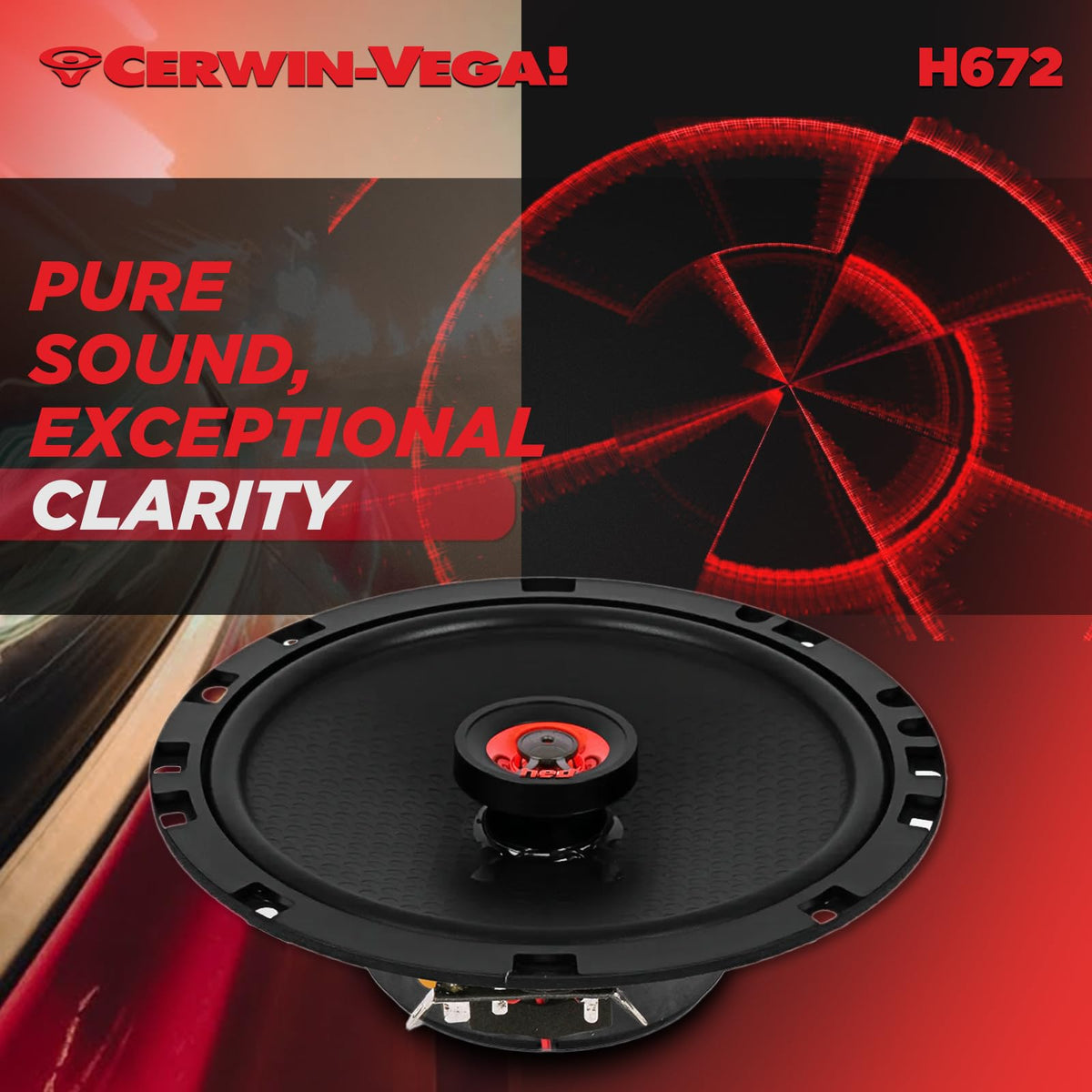 Cerwin-Vega H672 6.75" 2-Way Coaxial Speakers