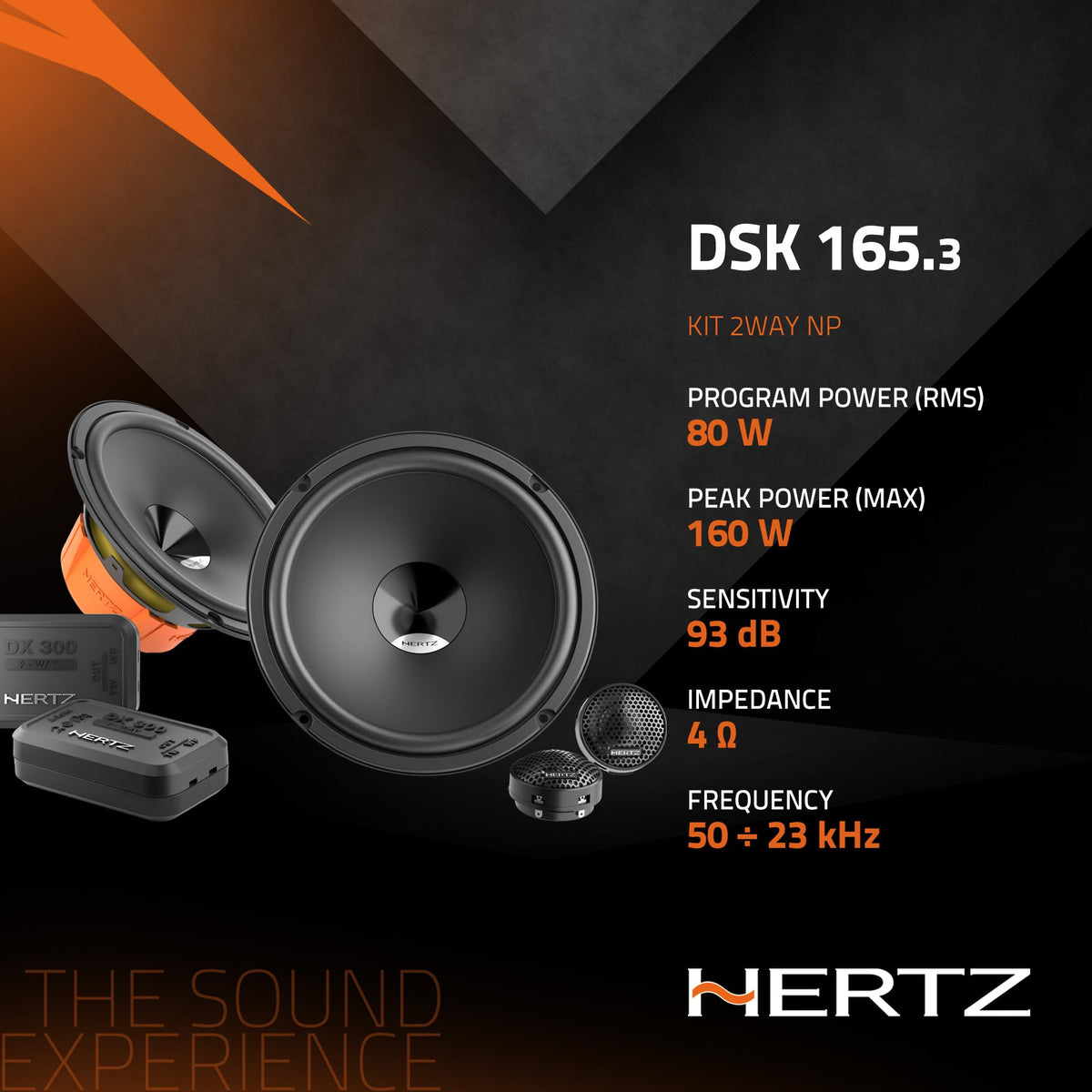 Hertz DSK165.3 Dieci 6.5" 2-Way Component Speaker System