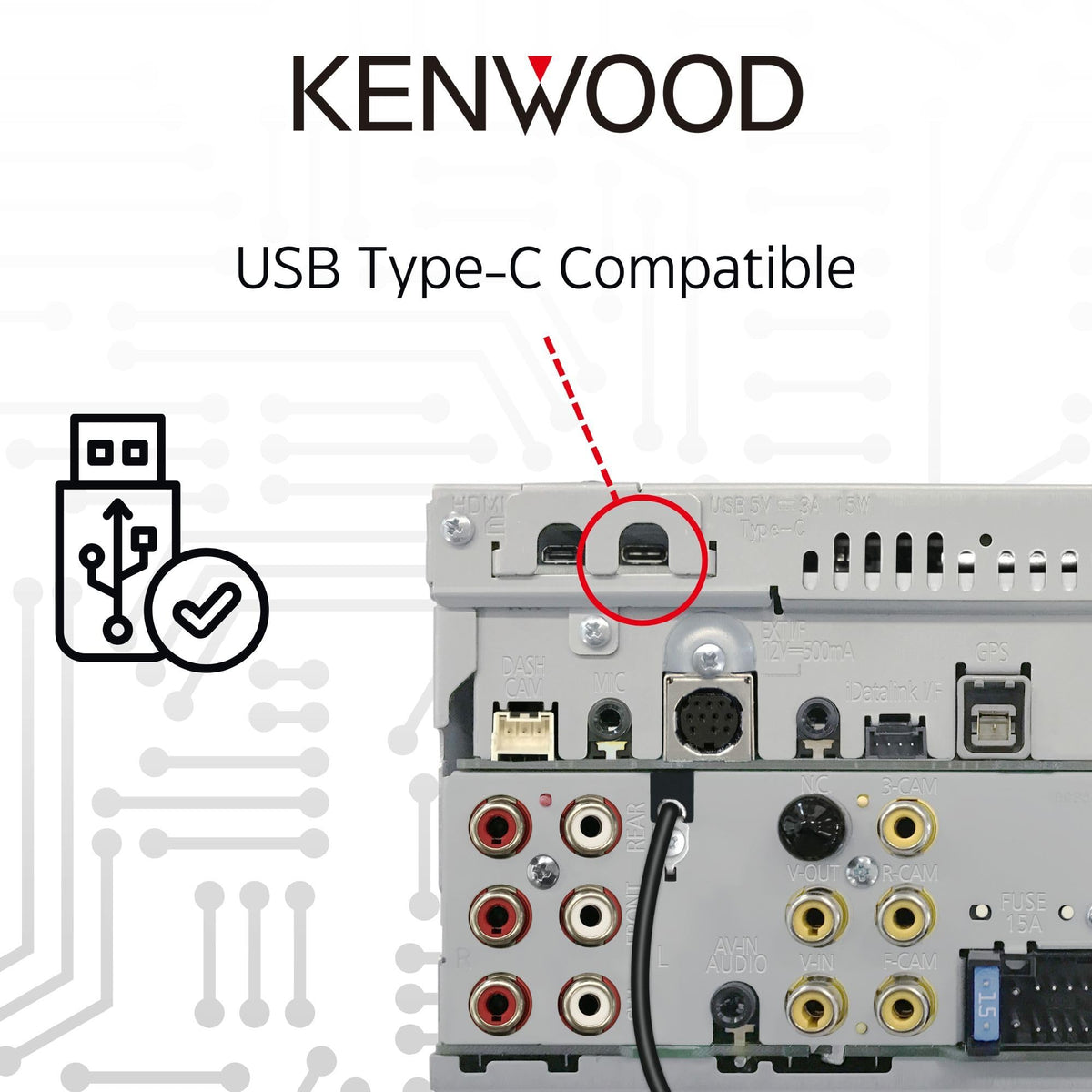 KENWOOD DMX9708S Double DIN Digital Media Receiver