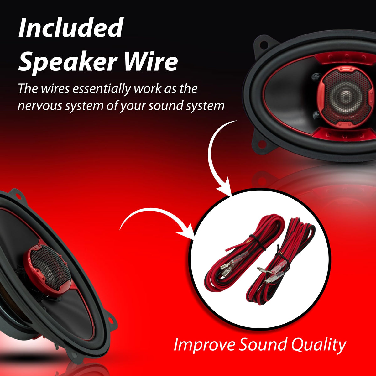 MB Quart XK2-146 4x6" 2-Way Coaxial Speakers