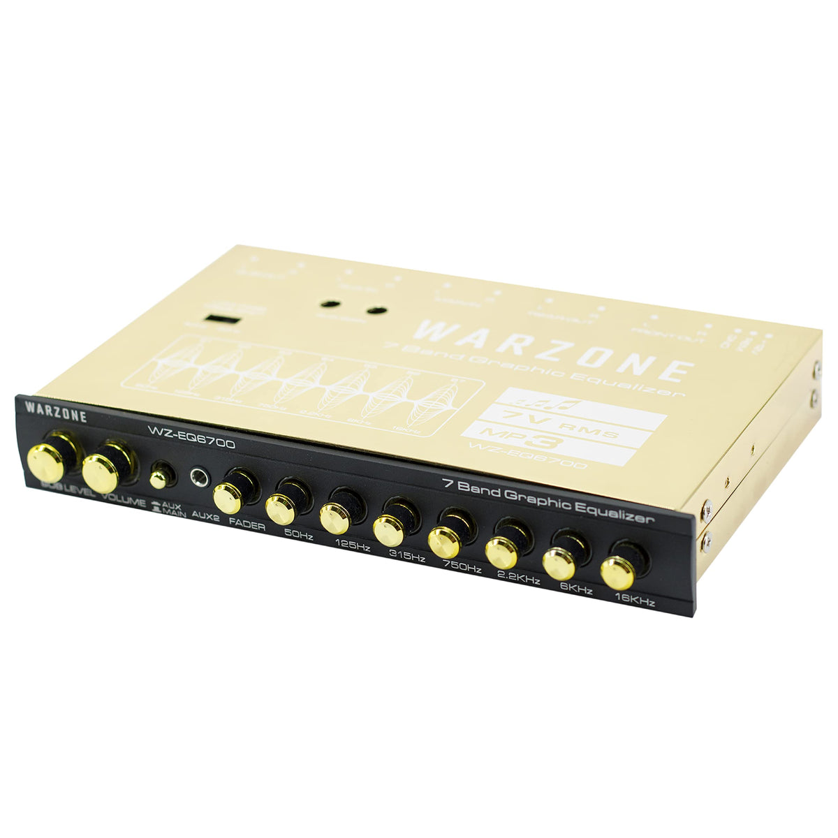 WARZONE WZ-EQ6700 1/2-DIN 7-Band Car Audio Equalizer