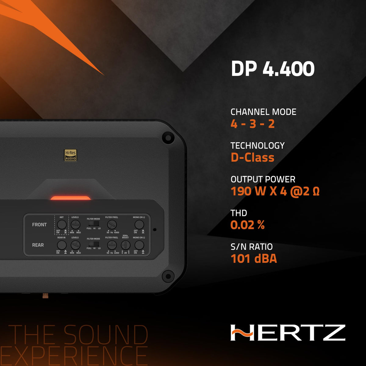 Hertz CP-4800 4-Channel Class D Car Amplifier