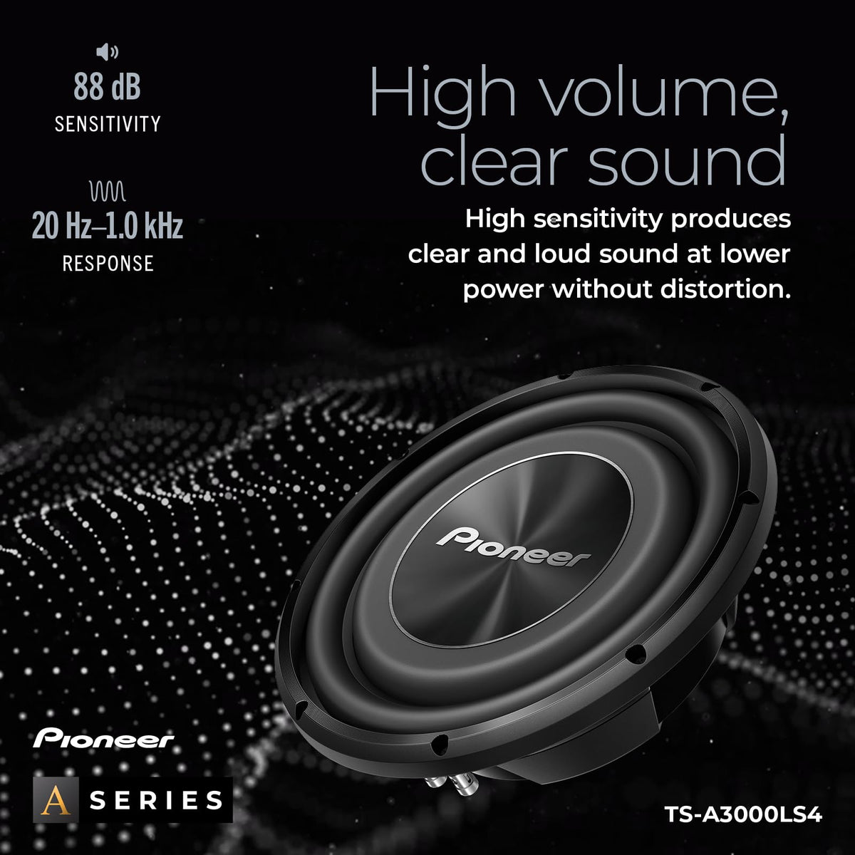 Pioneer TS-A3000LS4 12" Shallow-Mount Subwoofer