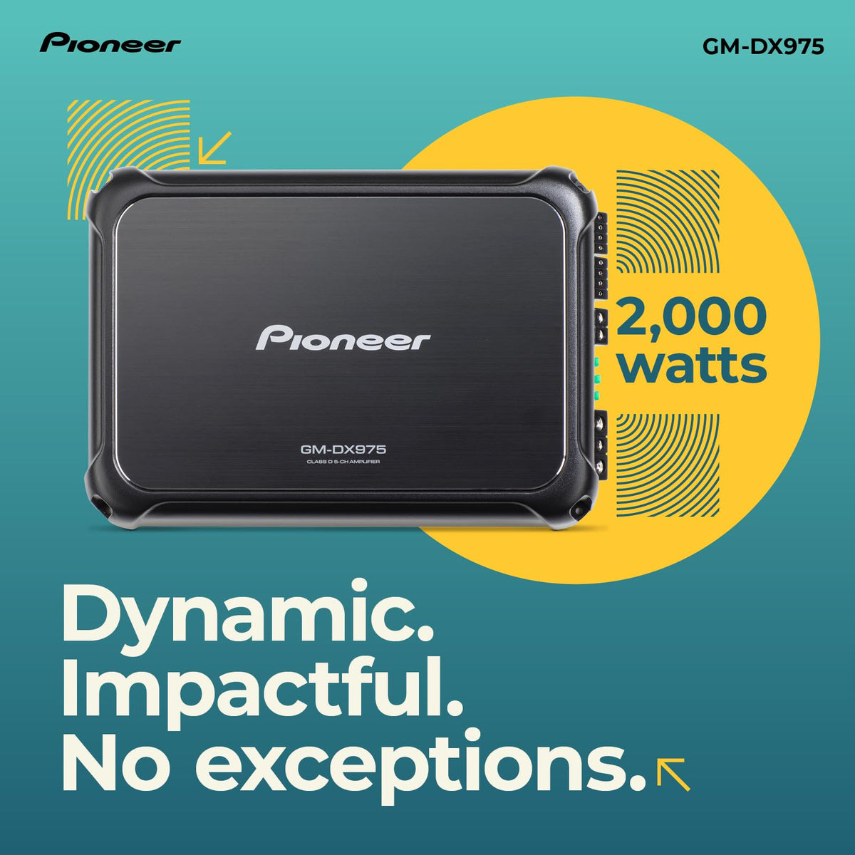 Pioneer GM-DX975 5-Channel Class-D Car Amplifier