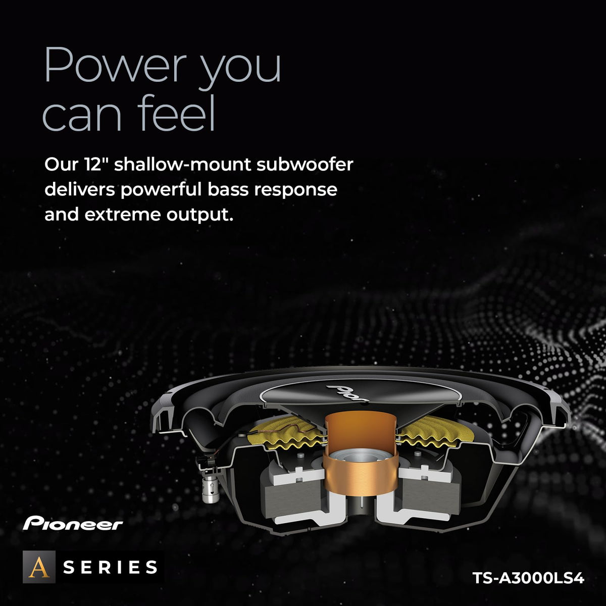 Pioneer TS-A3000LS4 12" Shallow-Mount Subwoofer