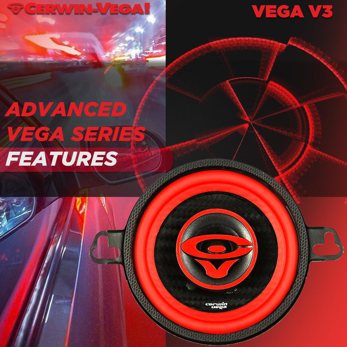 Cerwin-Vega V3 3.5" 2-Way Coaxial Speakers