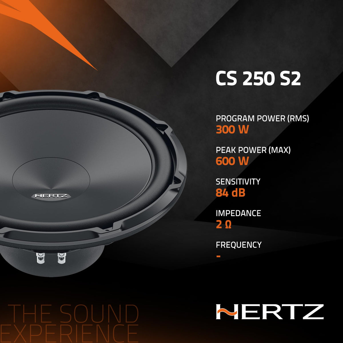 Hertz CS 250 S2 10" 2-Ohm Component Subwoofer