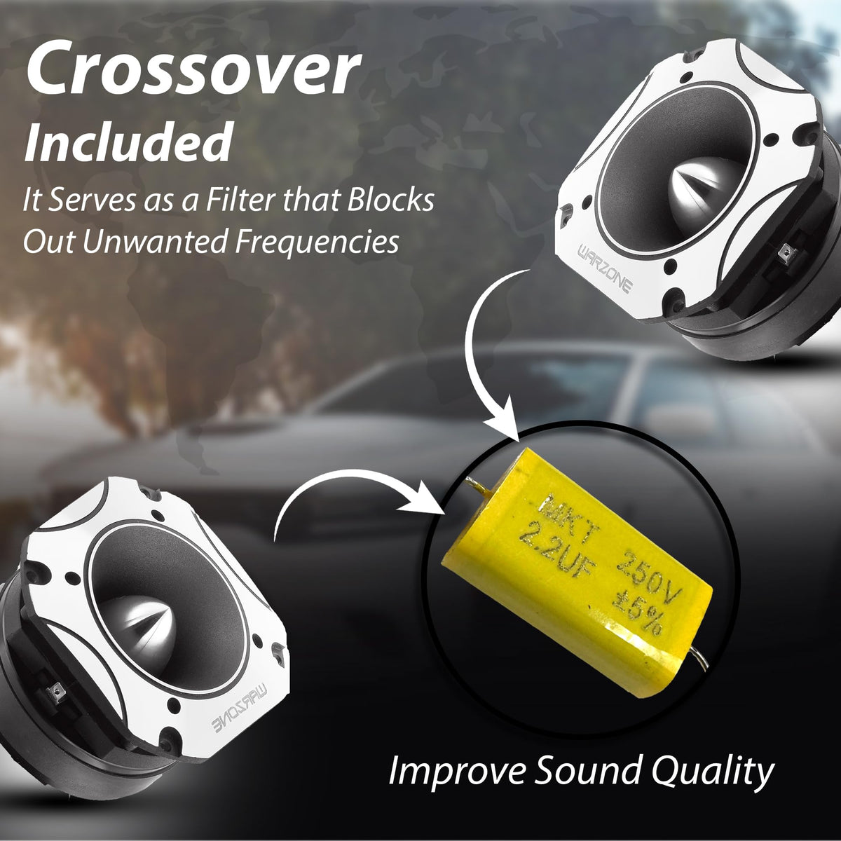 Warzone WZ60TW 4.02" Super Tweeter