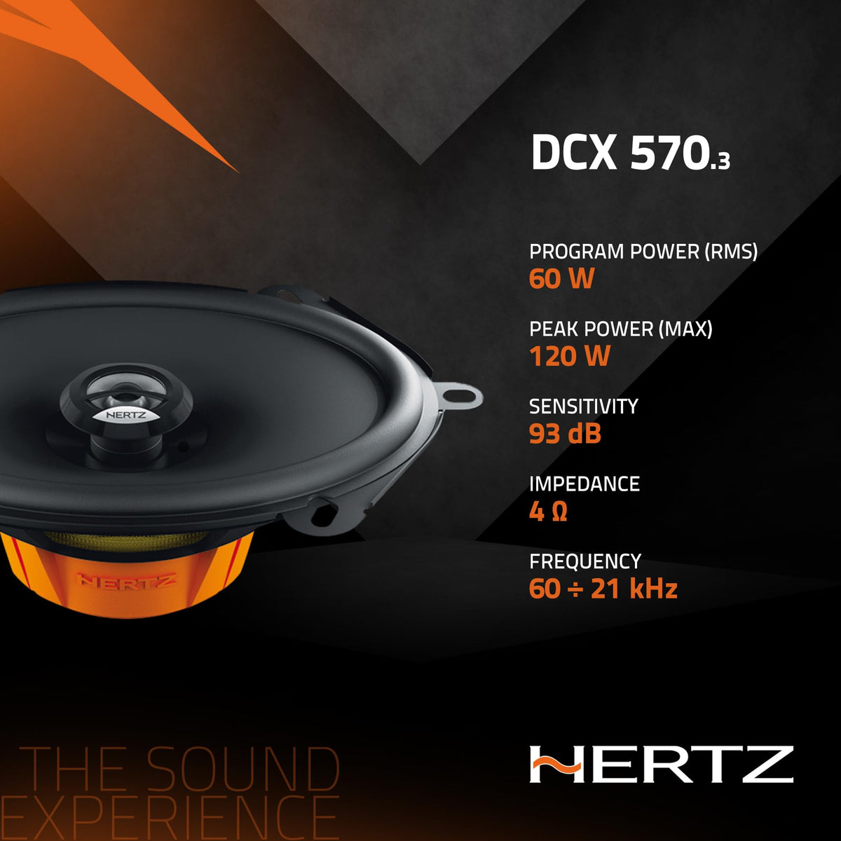 Hertz DCX570-3 5x7" 2-Way Coaxial Speakers