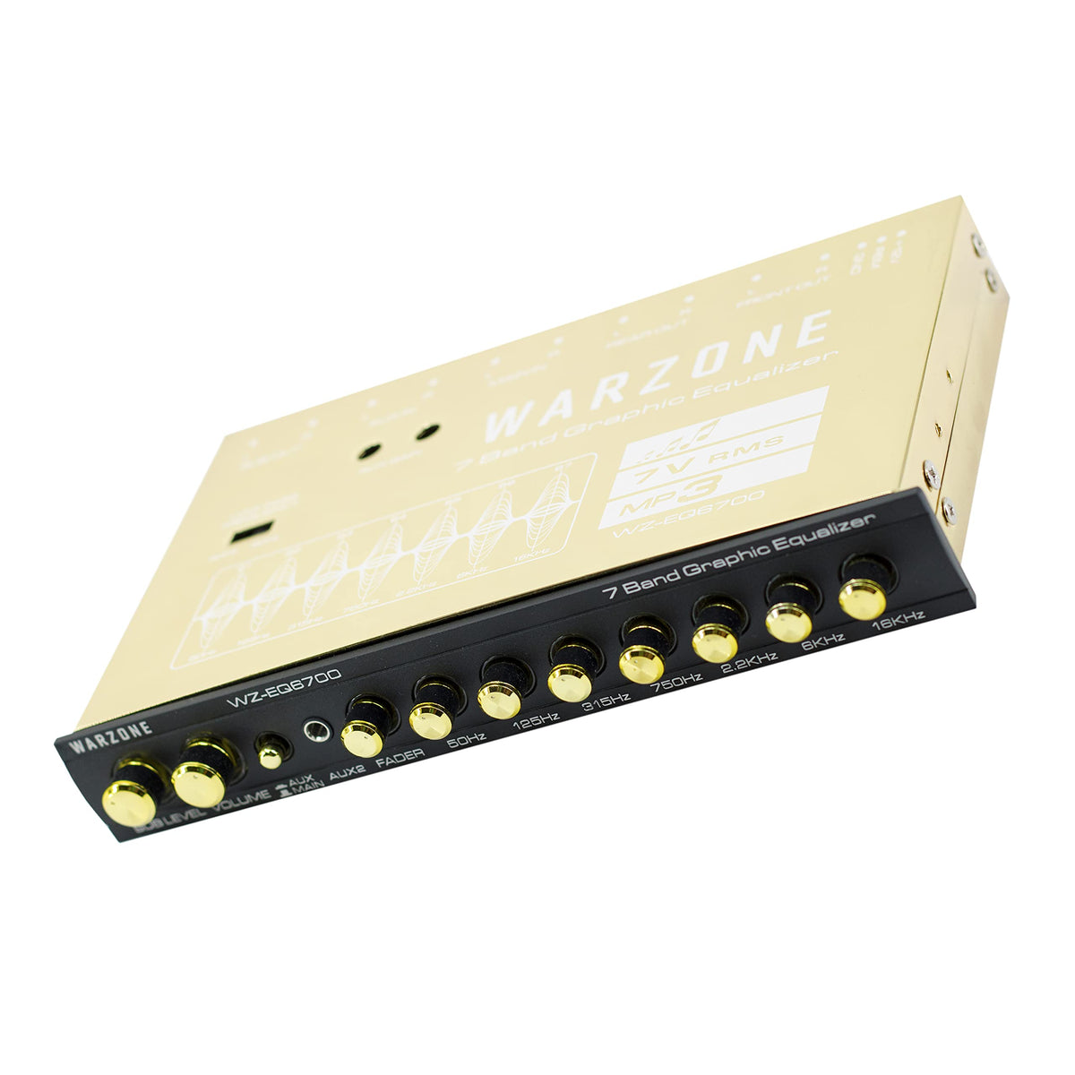 WARZONE WZ-EQ6700 1/2-DIN 7-Band Car Audio Equalizer