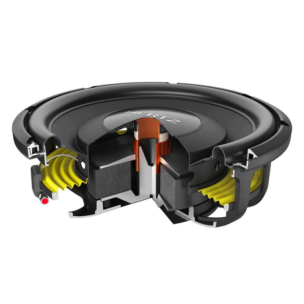 HERTZ MPS250S4-1 10" Shallow 4-Ohm Subwoofer