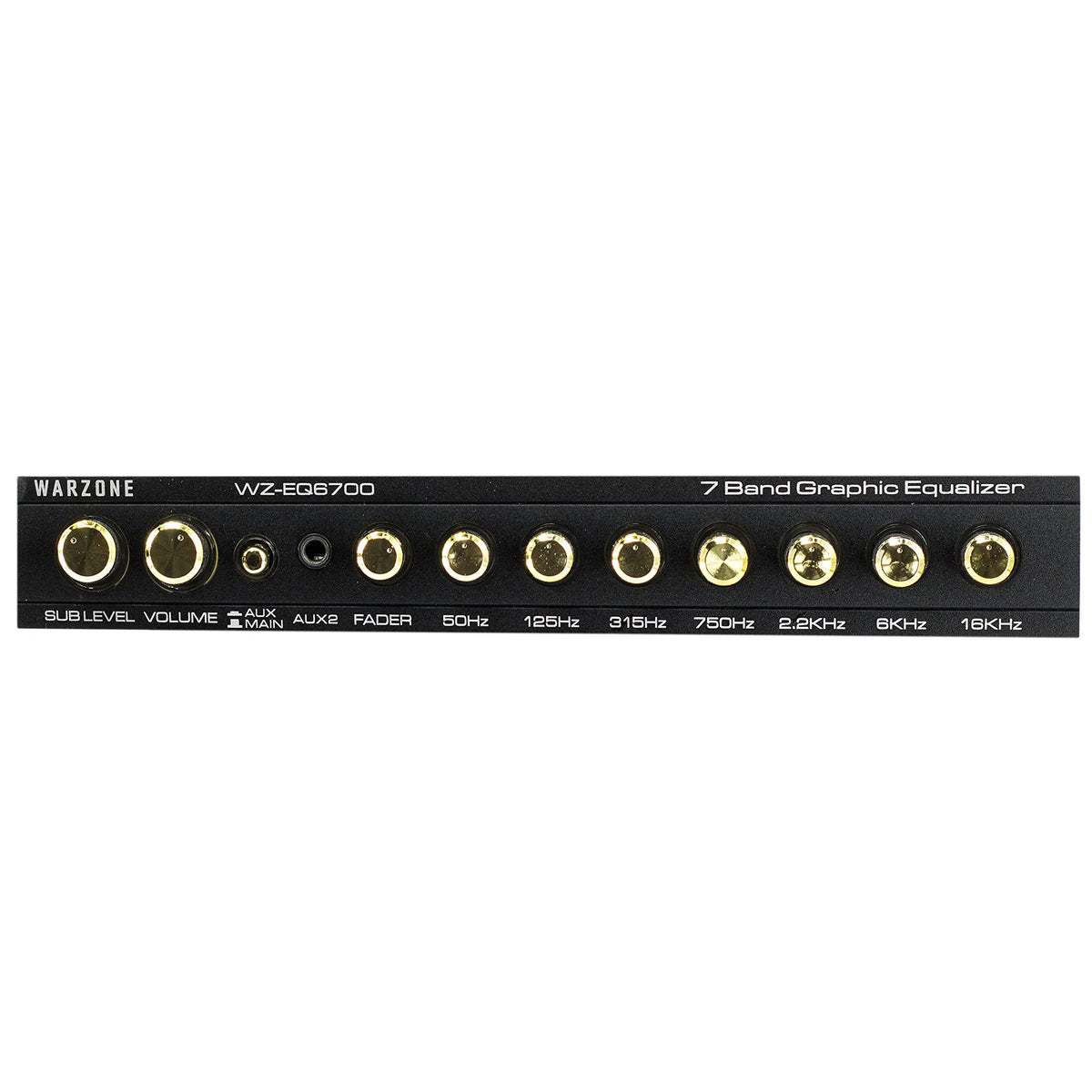 WARZONE WZ-EQ6700 1/2-DIN 7-Band Car Audio Equalizer