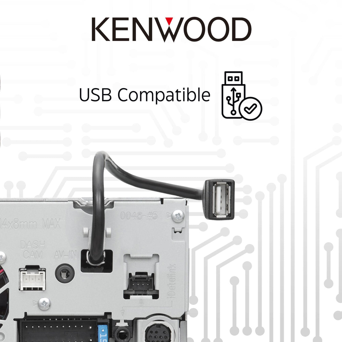 Kenwood DNR476S 6.8" Double-DIN Navigation Receiver