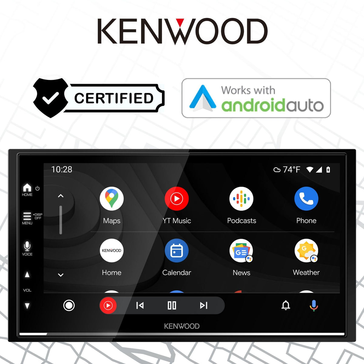 Kenwood DMX8709S 6.8" Double DIN Receiver with Wireless CarPlay