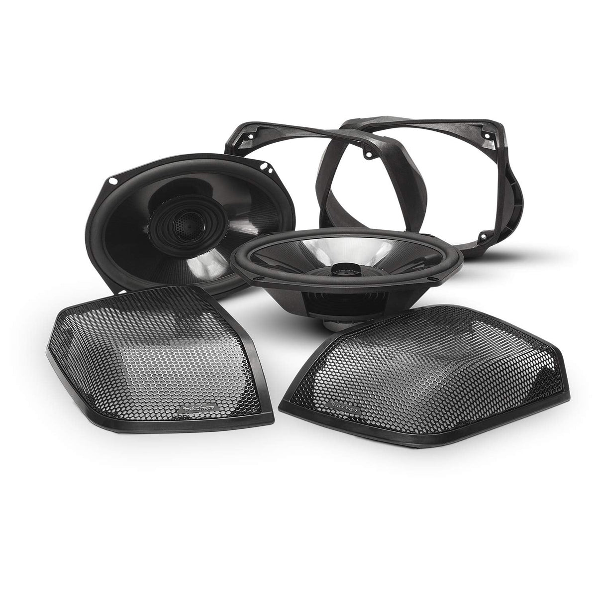 Rockford Fosgate TMS69BL14 6x9" Harley Saddlebag Speaker Kit