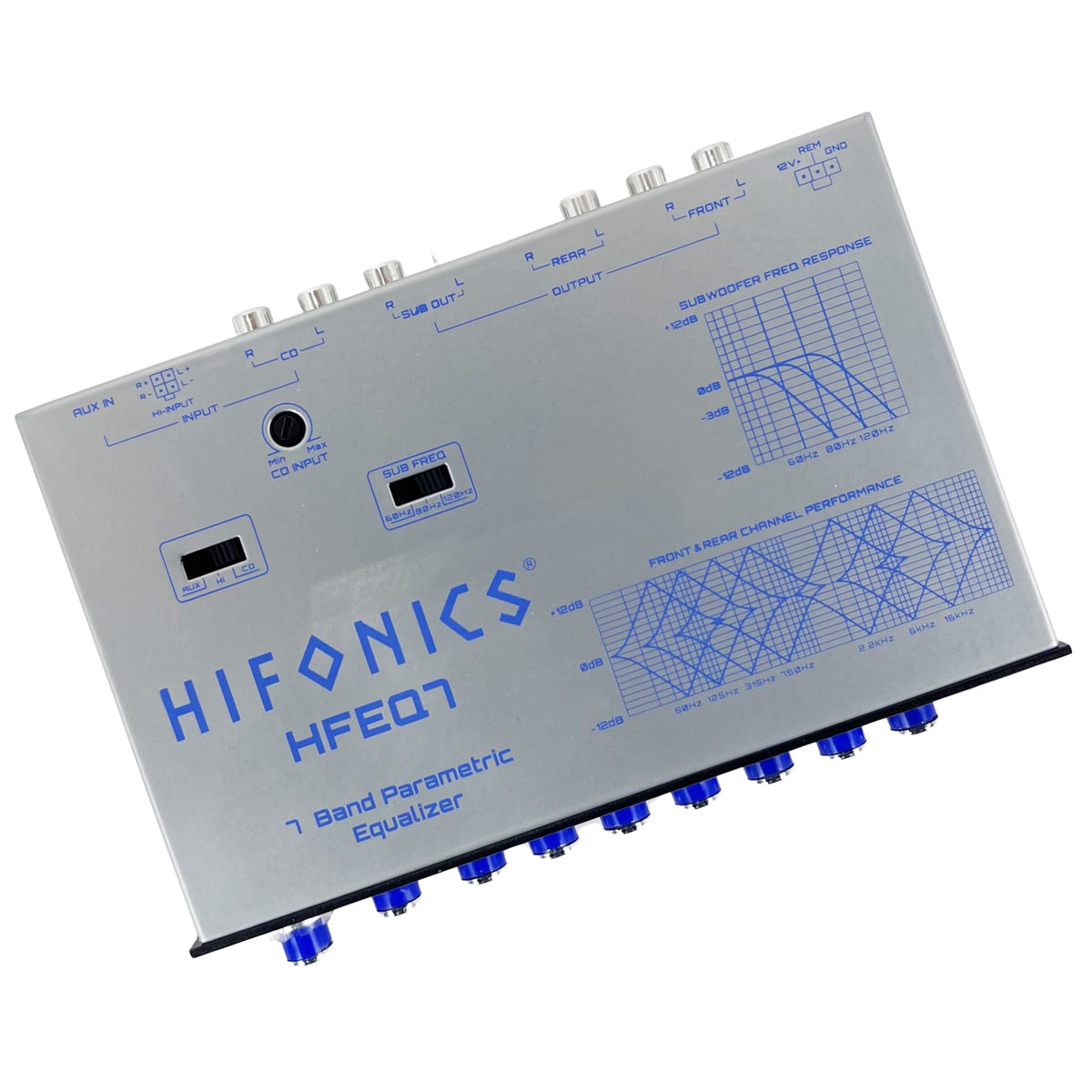 Hifonics HFEQ7 7-Band Half-DIN Car Audio Equalizer