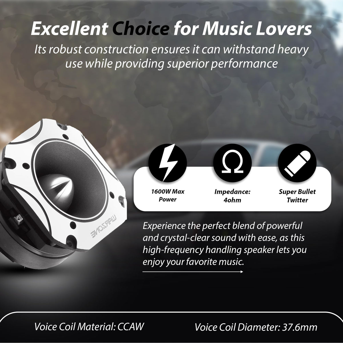Warzone WZ60TW 4.02" Super Tweeter