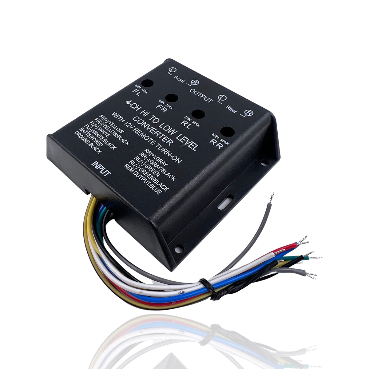 Gravity GR-HL4 4-Channel High-to-Low RCA Line Converter