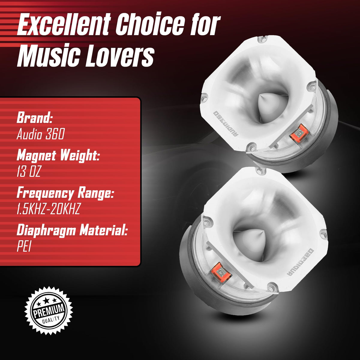 Audio360 AD44TW 3.93" Super Tweeter Speakers