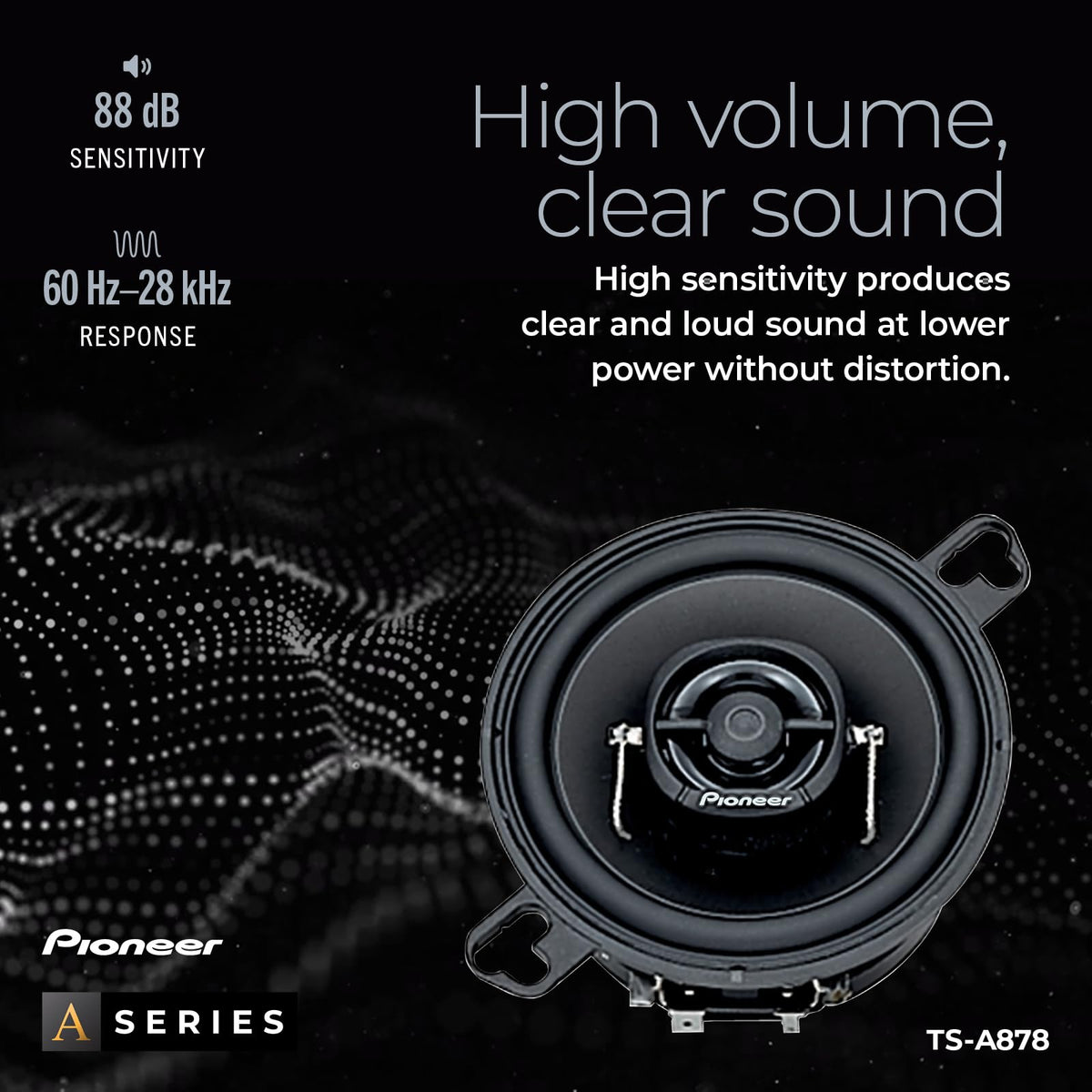 Pioneer TS-A878 3.5" 2-Way Coaxial Car Speakers