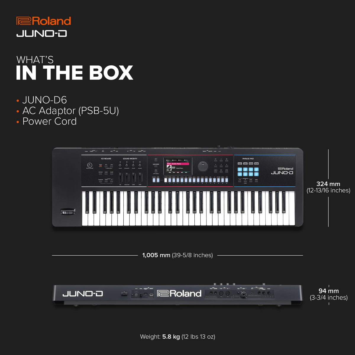 Roland JUNO-D6 61-Key Synthesizer