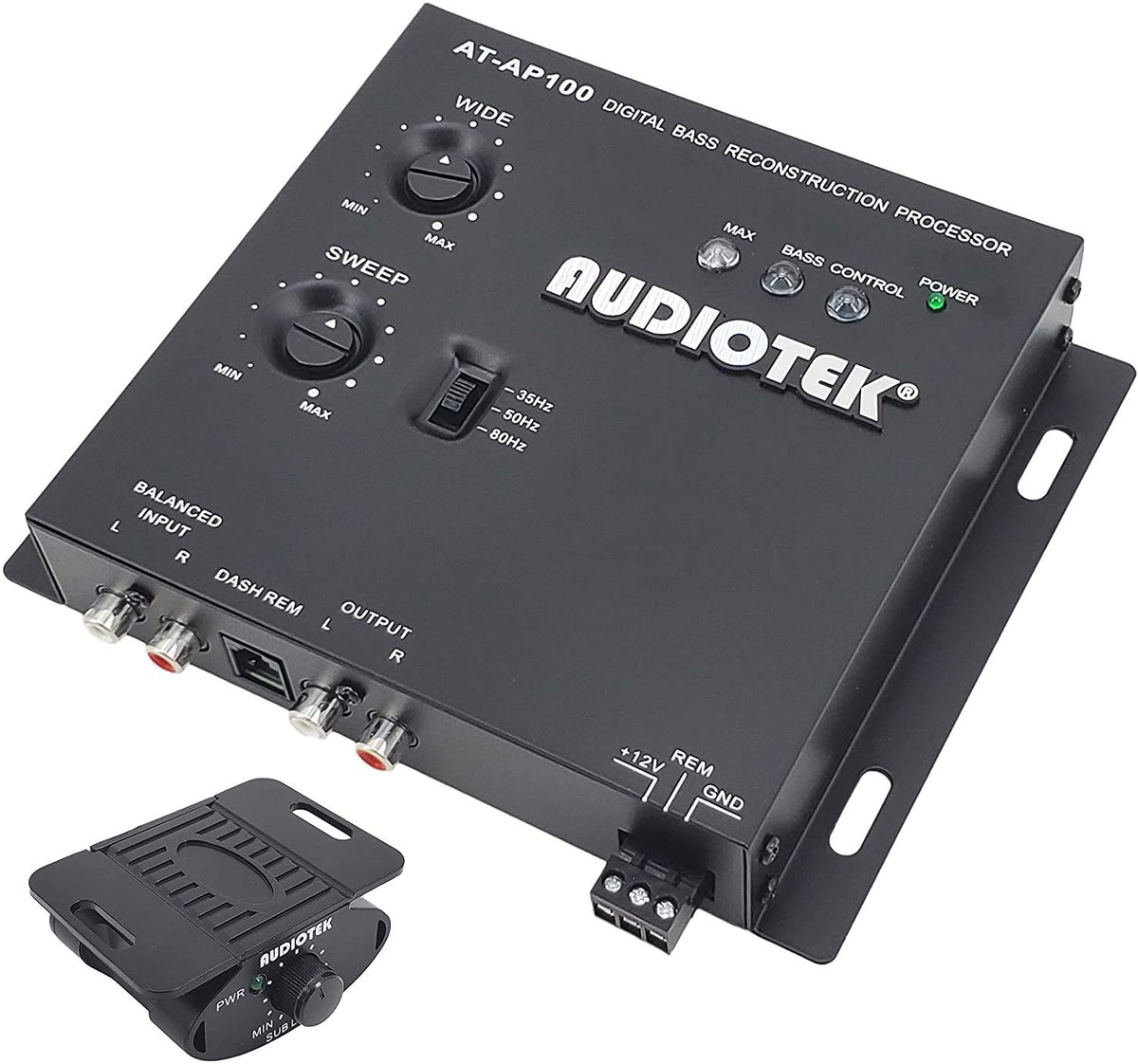 Audiotek AT-AP100 1/2 DIN Digital Bass Processor
