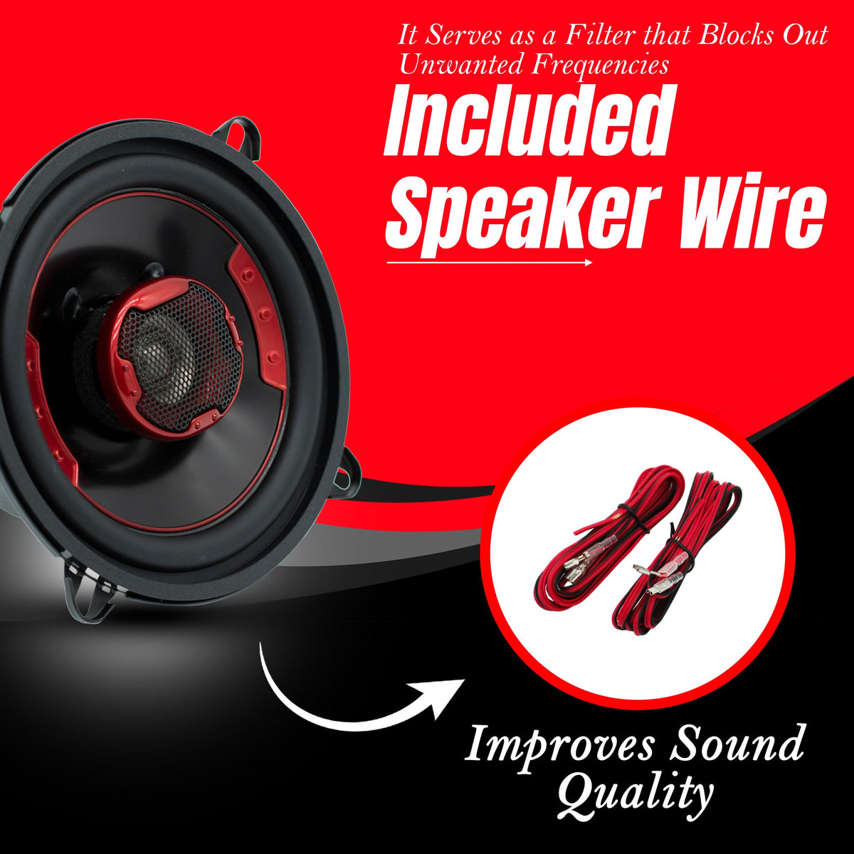 MB Quart XK2-113 5.25" 2-Way Coaxial Speakers