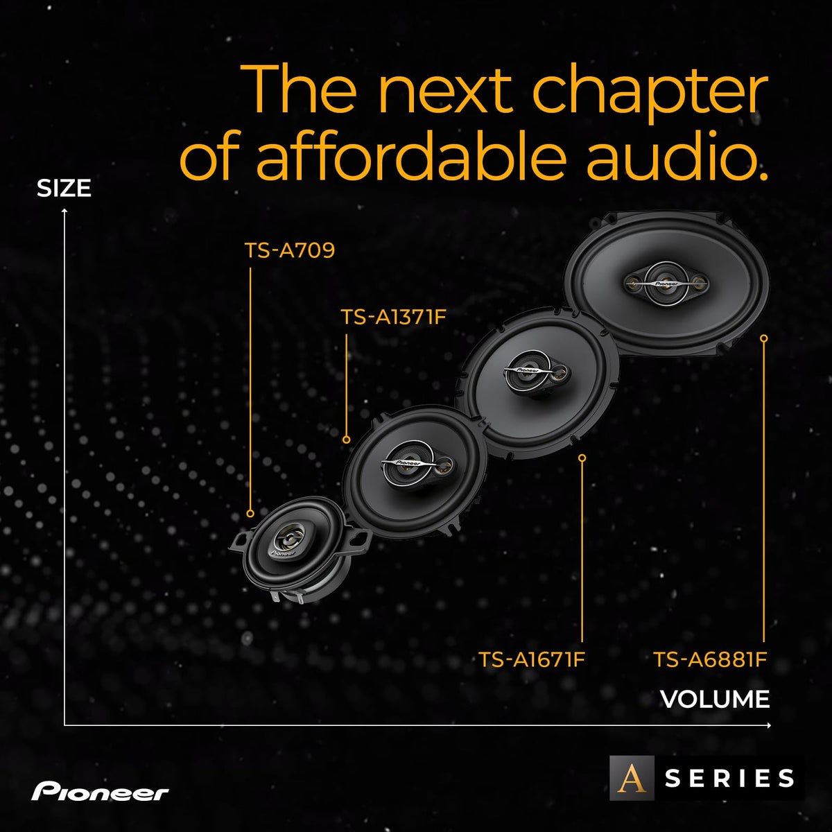 Pioneer TS-A6881F 6" x 8" 4-Way Coaxial Speakers
