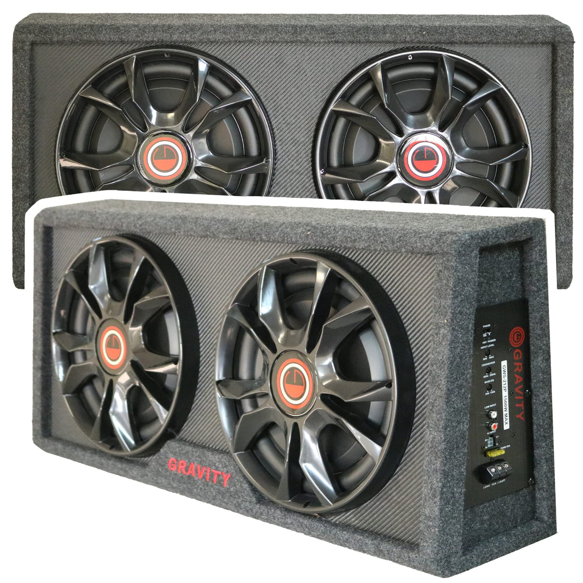 Gravity GWS-212P Dual 12" Powered Subwoofer System