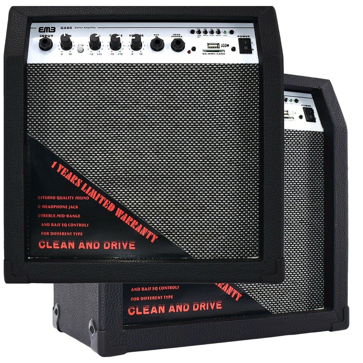 EMB GA80BK 8" Electric Guitar Amplifier