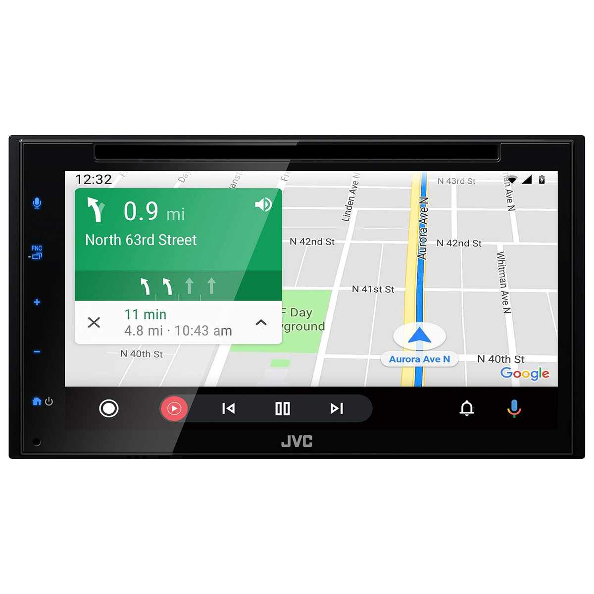 JVC KW-V660BT 6.8" Double DIN DVD Receiver with CarPlay