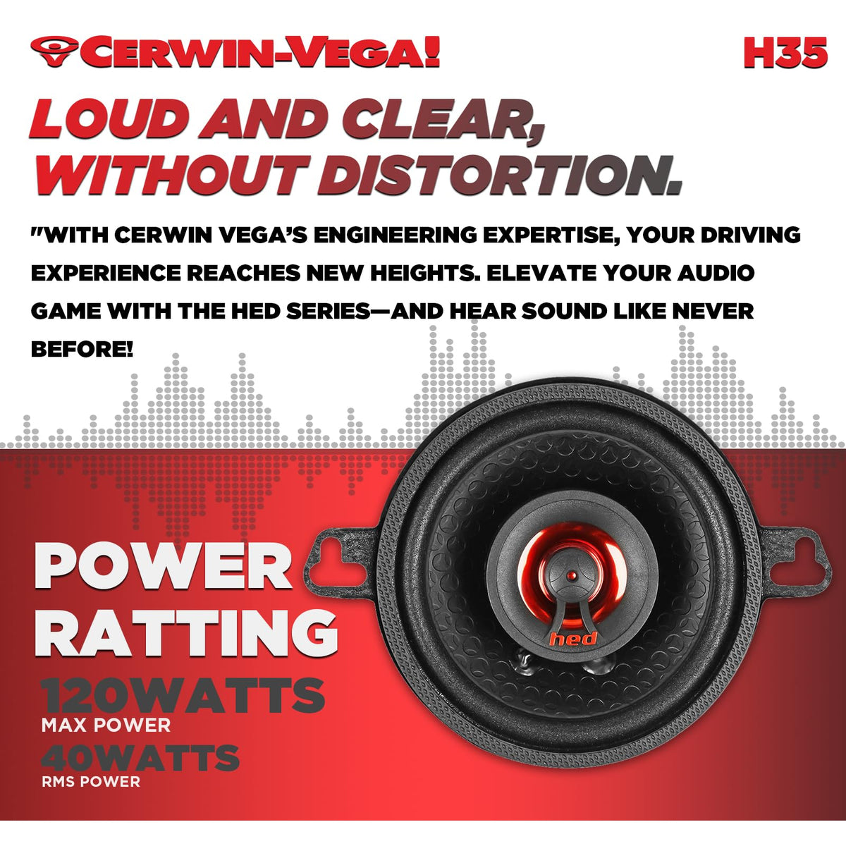 Cerwin-Vega H35 3.5" 2-Way Coaxial Speakers