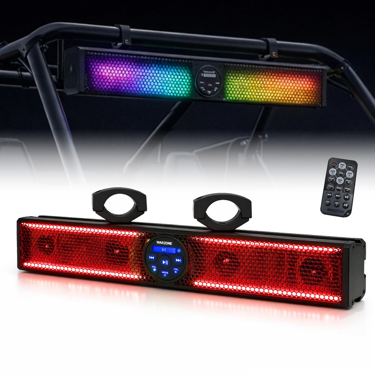 Warzone WZS25RGB 24" RGB Bluetooth UTV Soundbar
