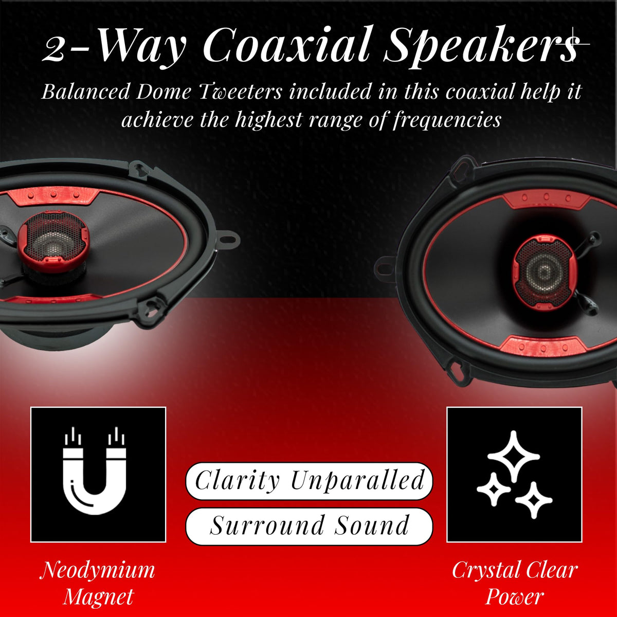 MB Quart XK2-168 5x7/6x8-Inch Coaxial Speakers