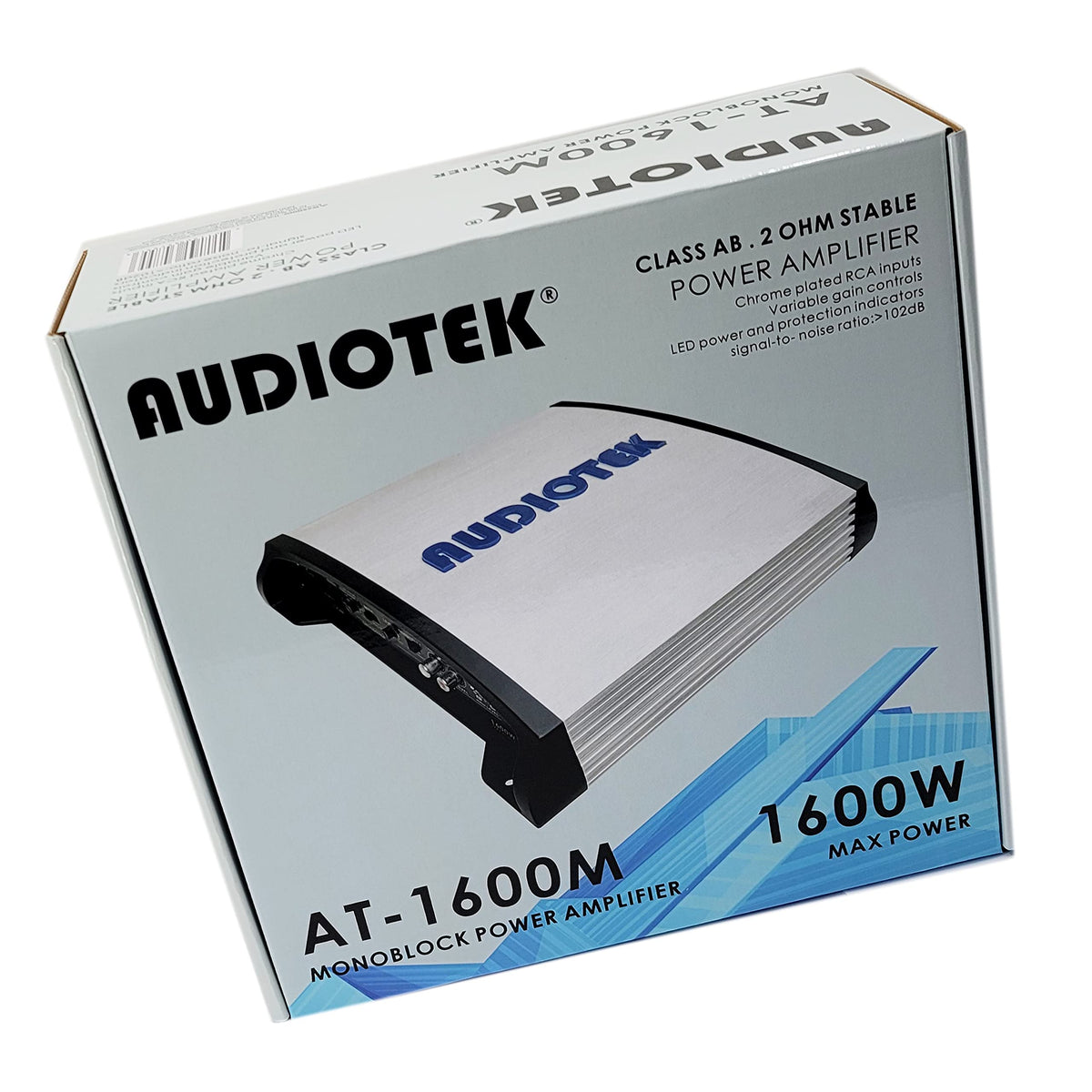 Audiotek AT-1600M 1-Channel Monoblock Car Amplifier