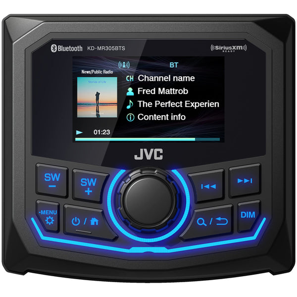JVC KD-MR305BTS Marine Gauge Digital Media Receiver