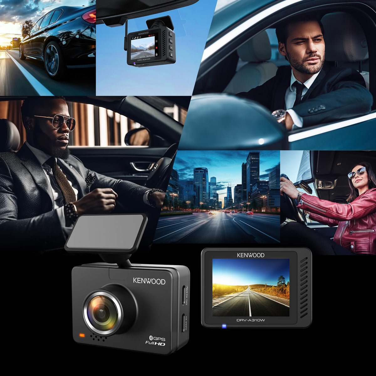 Kenwood DRV-A310W Full HD GPS Dash Camera