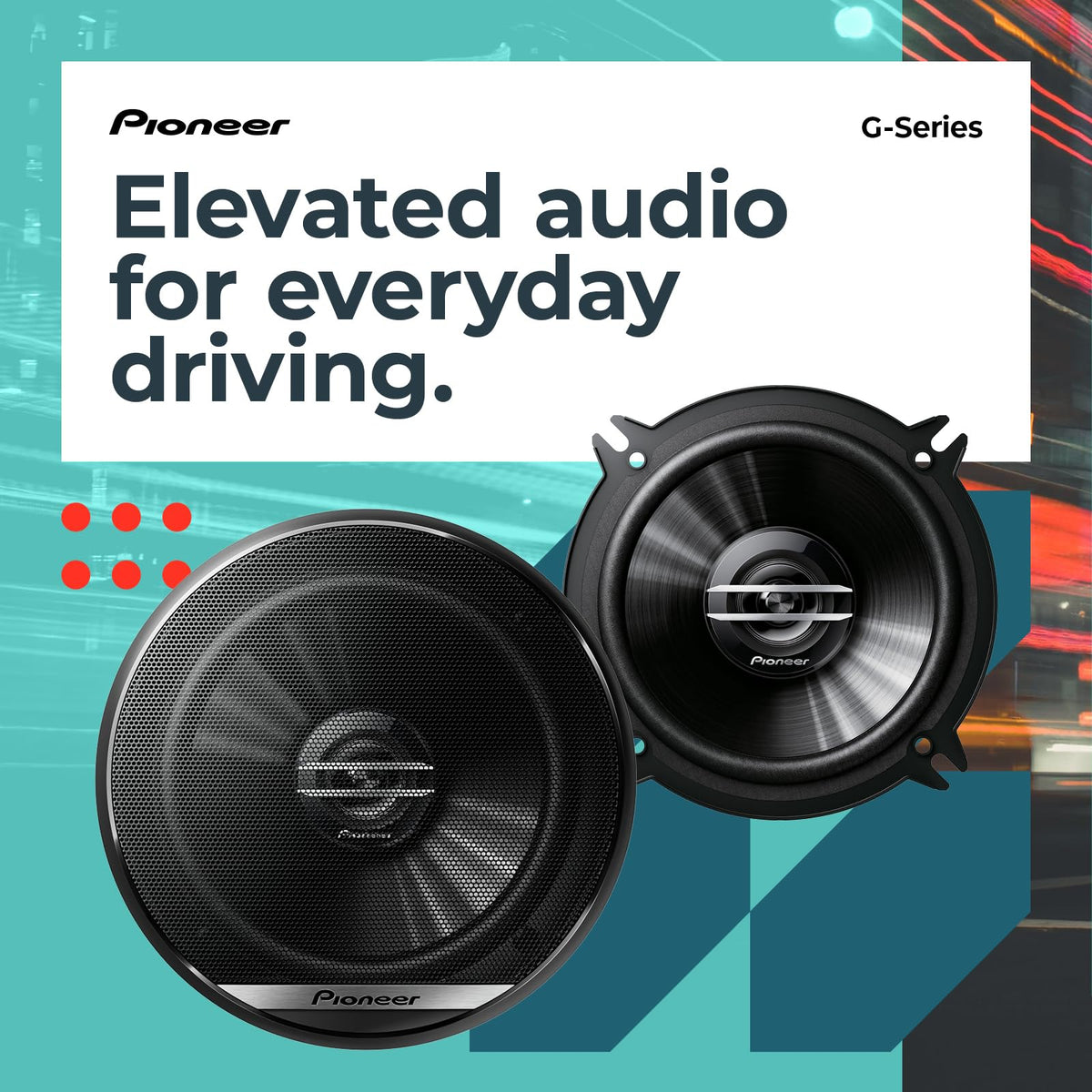 Pioneer TS-G1620F 6.5" 2-Way Coaxial Speakers