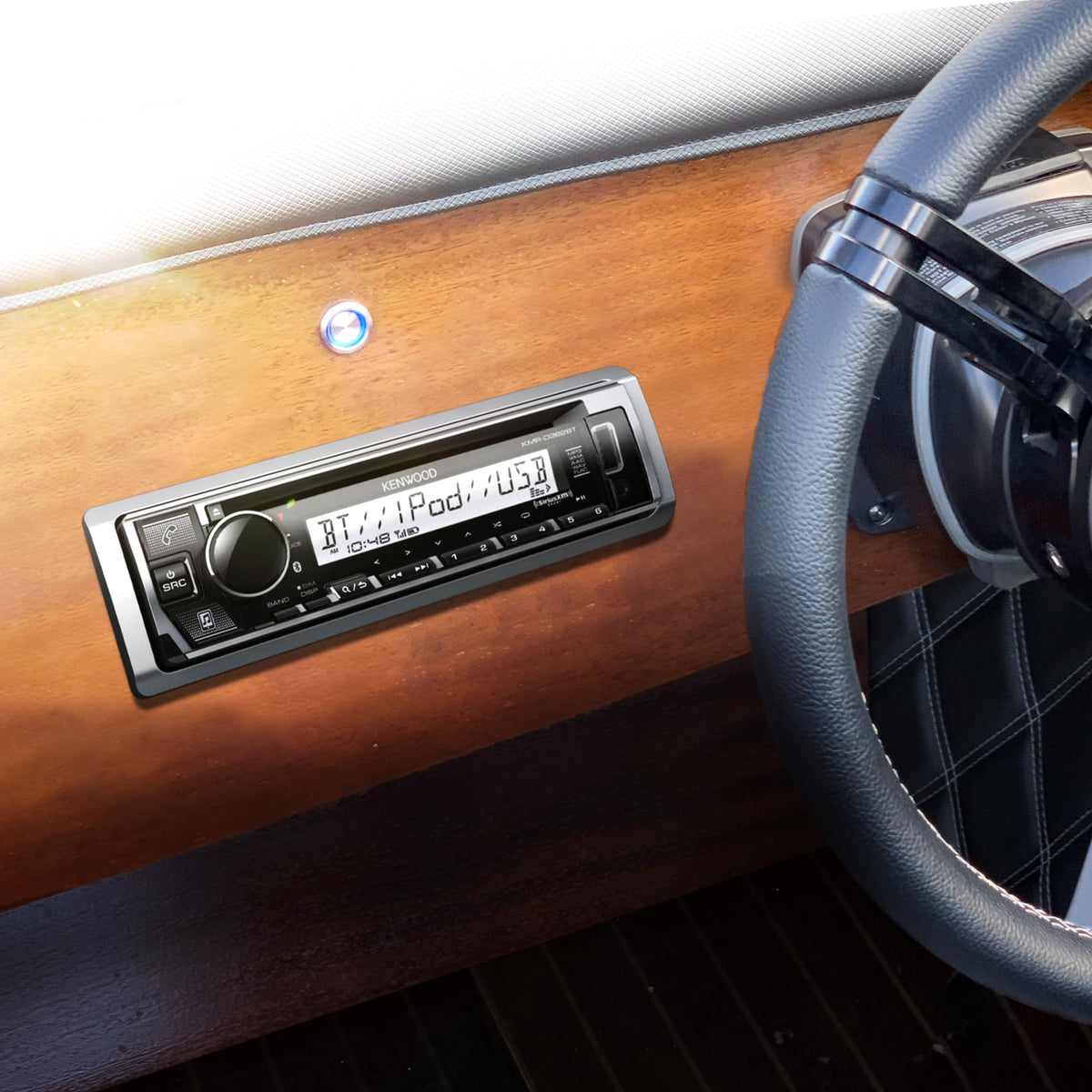 Kenwood KMR-D382BT Single DIN Marine CD Receiver