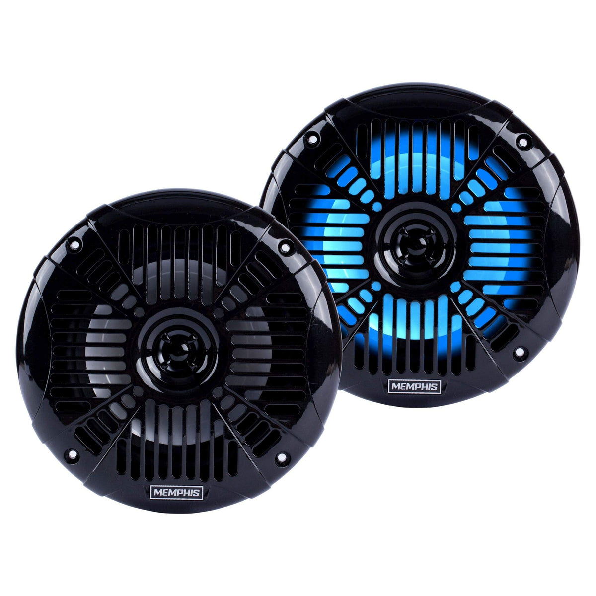 Memphis MXA602SLB 6.5" Marine LED Speakers