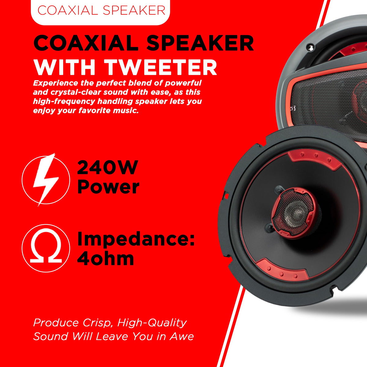 MB Quart XK2-116S 6.5" Slim-Mount Coaxial Speakers