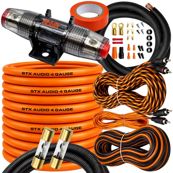 STX Audio SX4C 4 Gauge Amplifier Wiring Kit