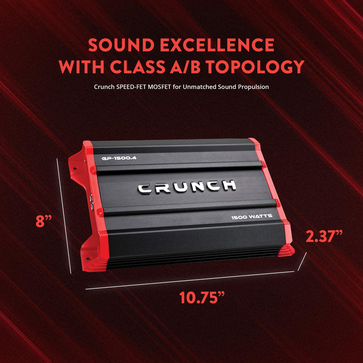 Crunch GP-1500.4 4-Channel Car Amplifier