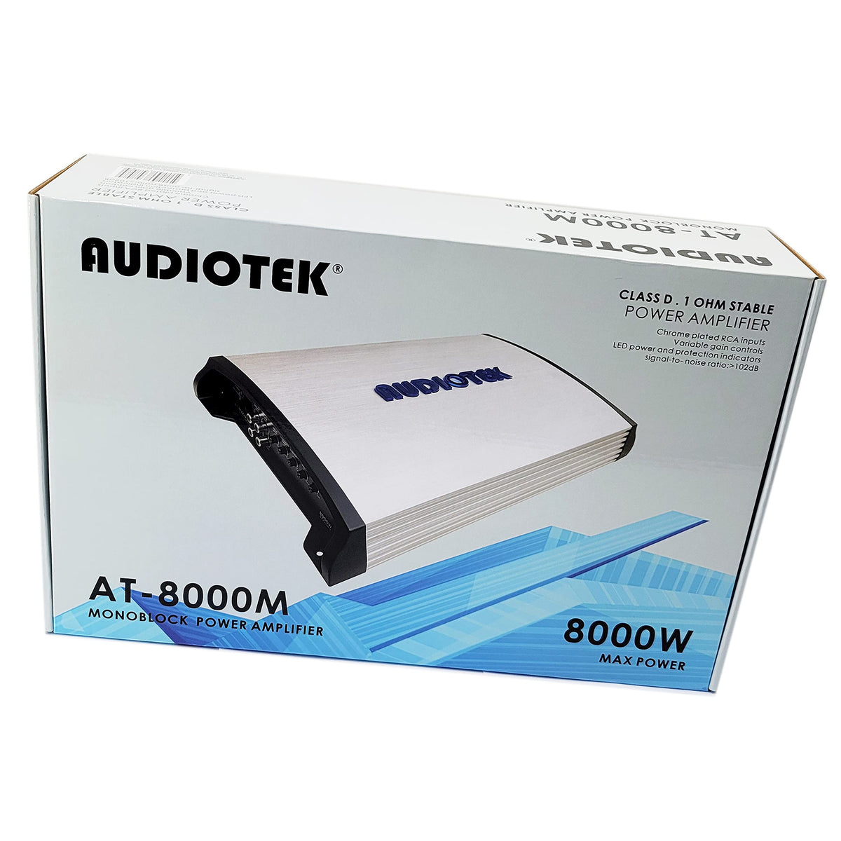 Audiotek AT-8000M 1-Channel Class D Monoblock Amplifier