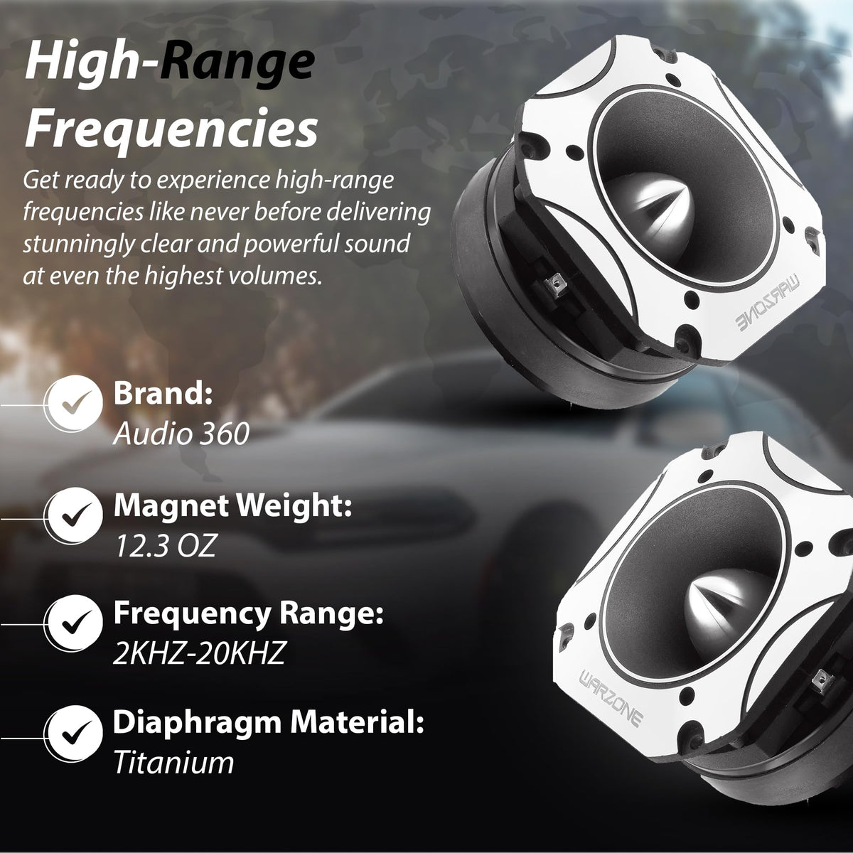 Warzone WZ60TW 4.02" Super Tweeter