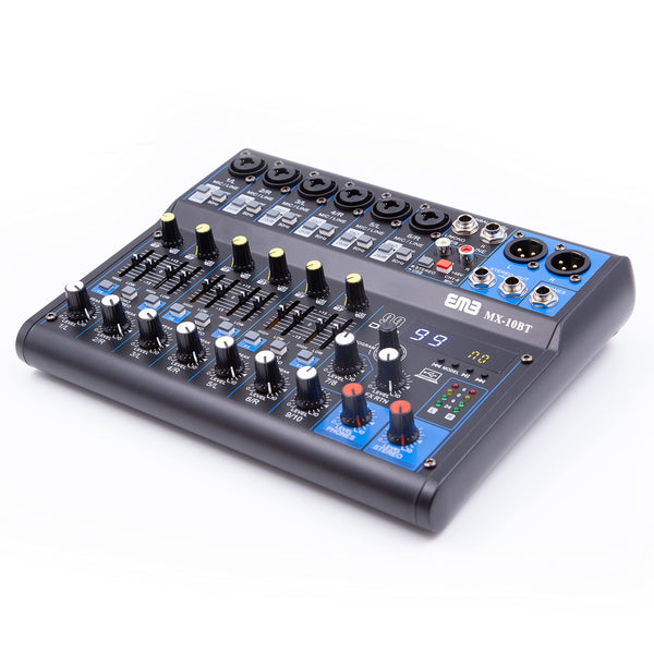 Emb MX10BT 99 DSP 10-Channel Audio Mixer Mixing Console MP3 Sound Desk With Bluetooth
