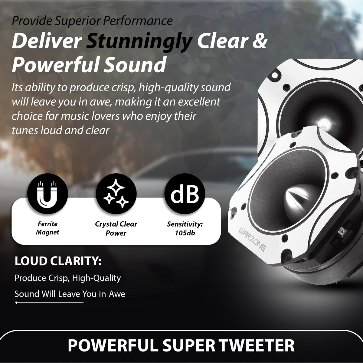 Warzone WZ60TW 4.02" Super Tweeter