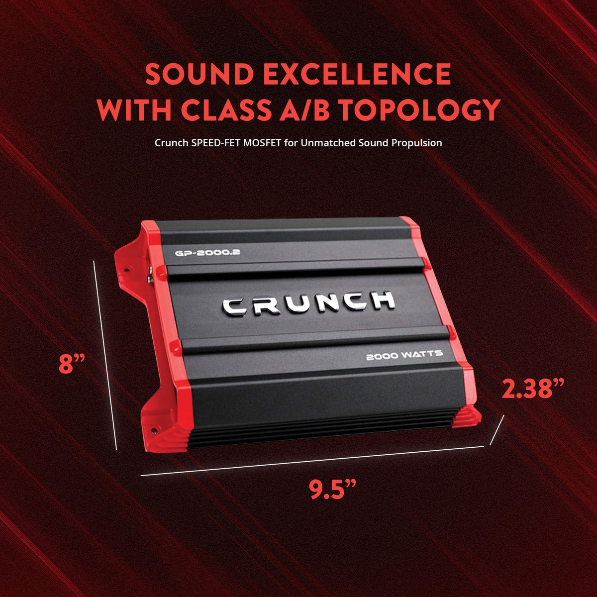 Crunch GP-2000.2 2-Channel Car Amplifier